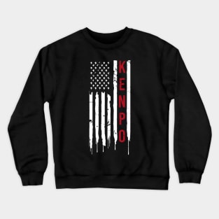 Kenpo Karate American Flag Crewneck Sweatshirt
